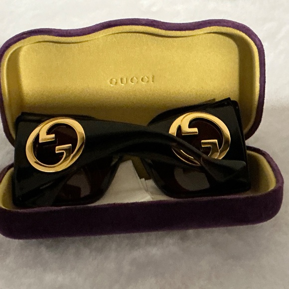 NWOT GUCCI Havana 55MM Oversized Square Plastic Sunglasses main image 5